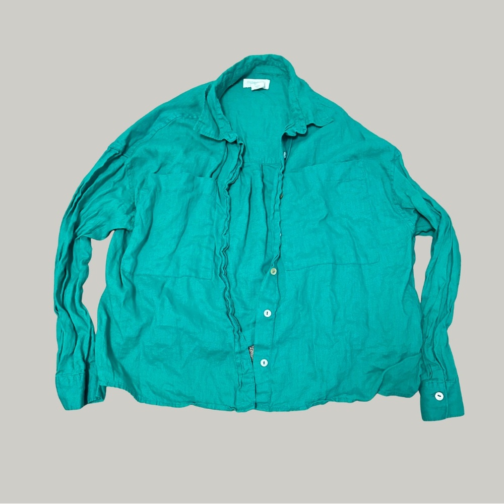LIKE NEW Cynthia Rowley Linen Blouse Top